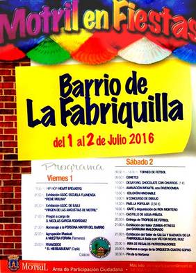 La Fabriquilla celebra sus fiestas de barrio con un repleto programa de actividades para todas las edades
