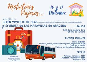 ‘Motrileños viajeros’ pone rumbo a Huelva para visitar el Belén viviente de Beas el 16 y 17 de diciembre