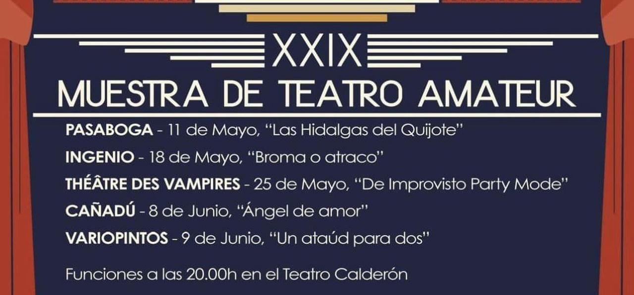 XXIX MUESTRA DE TEATRO A MATEUR. «DE IMPROVISTO PARTY MODE»