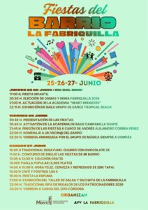 Fiestas del Barrio de la Fabriquilla 2026