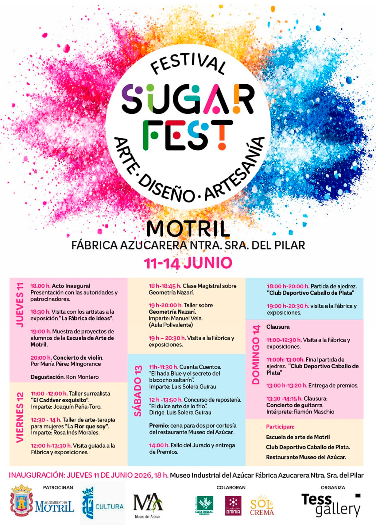 SUGAR FEST 2026 El festival de arte, diseño y artesanía llega a Motril