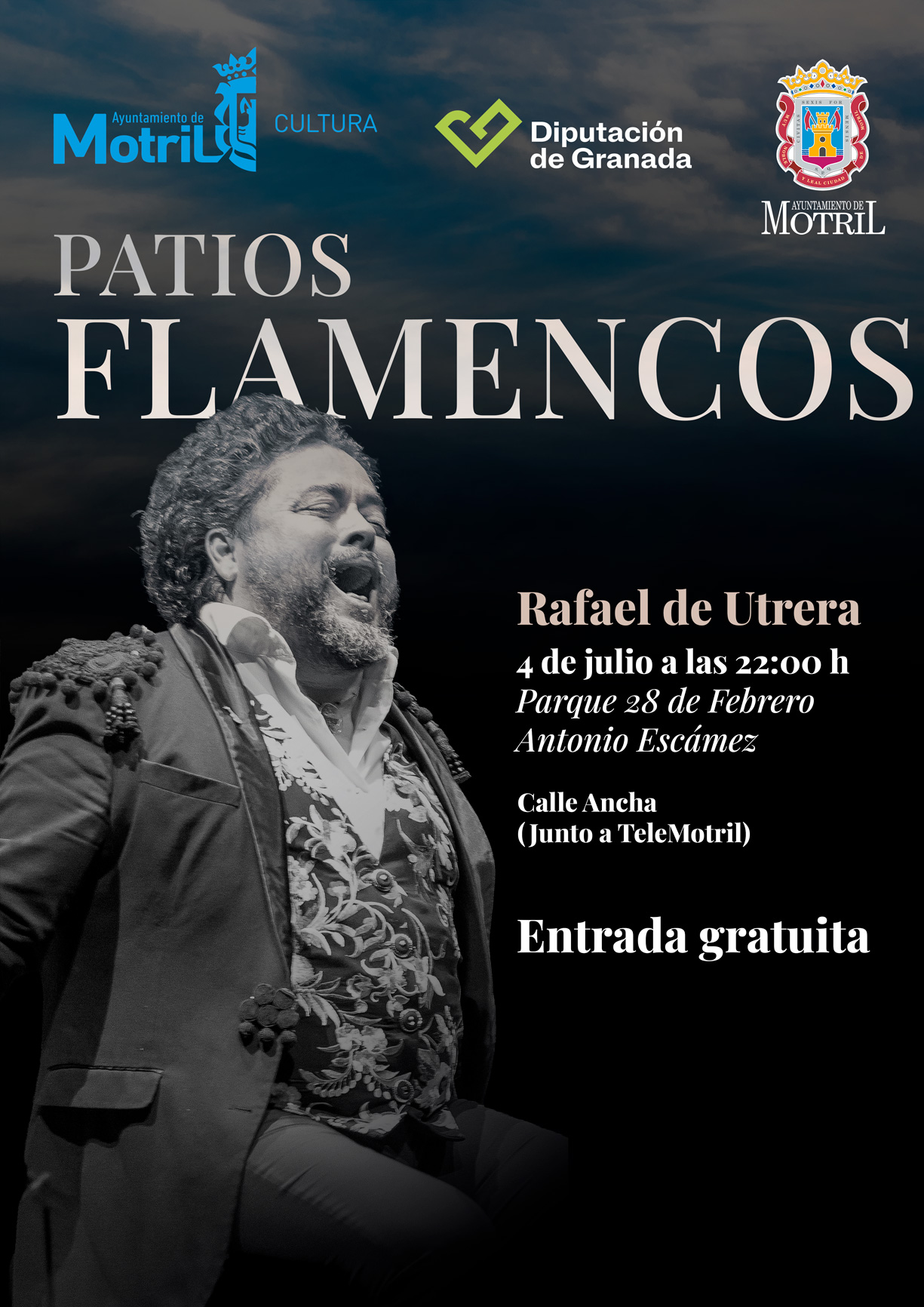 Rafael de Utrera en Patios Flamencos de Motril