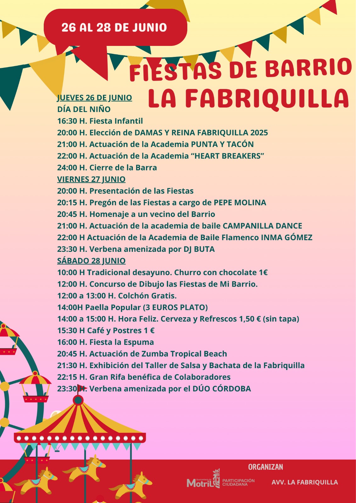FIESTAS DE BARRIO LA FABRIQUILLA 2025